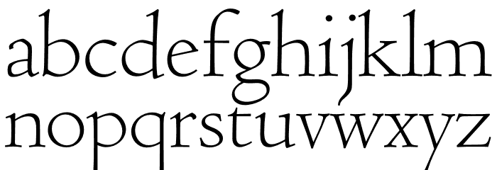 Coelacanth Subheading ExtraLight Font LOWERCASE