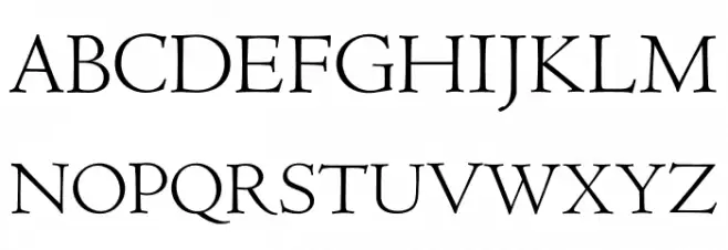 Coelacanth Subheading Light फ़ॉन्ट अपरकेस