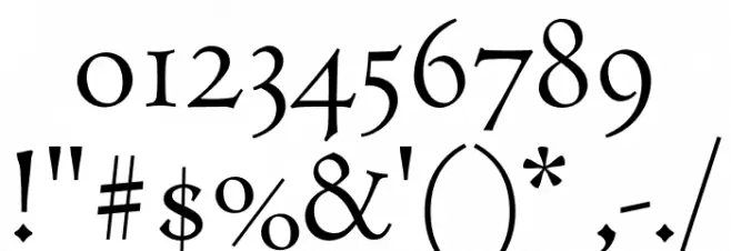 Coelacanth Subheading Font OTHER CHARS