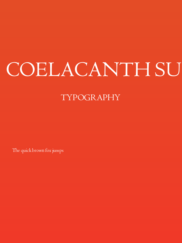 Coelacanth Subheading Poster