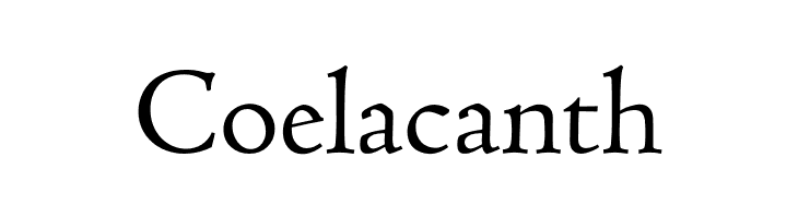 Coelacanth  Frei Schriftart Herunterladen