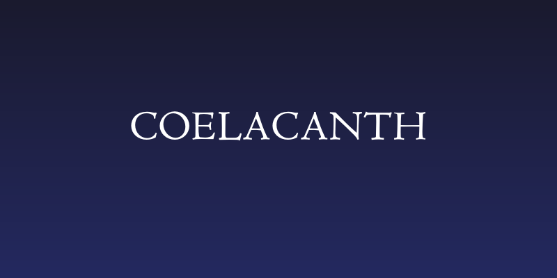 Coelacanth Social Header