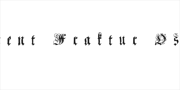 Coelnische Current Fraktur OsF UNZ1 Italic Logo