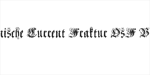 Coelnische Current Fraktur OsF UNZ1 Logo