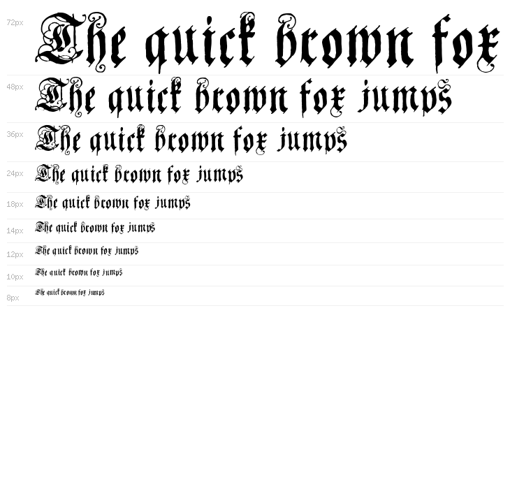 Coelnische Current Fraktur OsF UNZ1 Waterfall