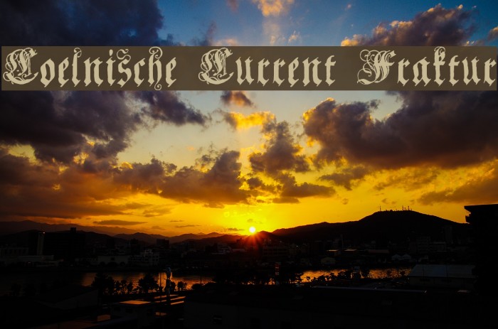 Coelnische Current Fraktur Font examples