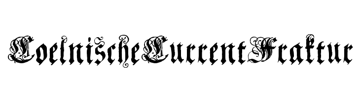 CoelnischeCurrentFraktur Font