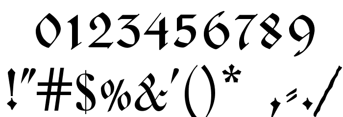 CoelnischeCurrentFraktur Font OTHER CHARS