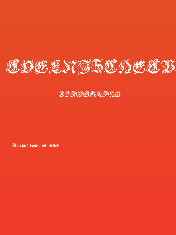 CoelnischeCurrentFraktur Poster