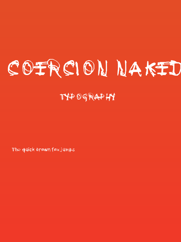 Coercion Naked Poster