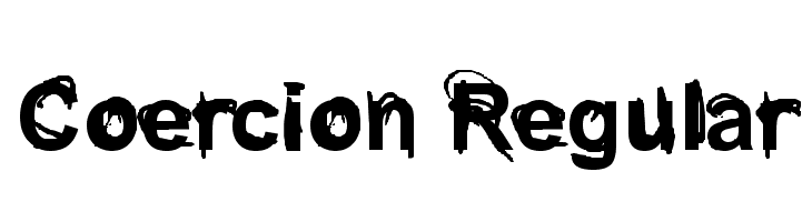 Coercion Regular  font caratteri gratis