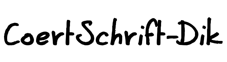 CoertSchrift-Dik  नि: शुल्क फ़ॉन्ट्स डाउनलोड