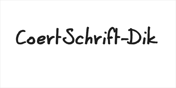 CoertSchrift-Dik Logo