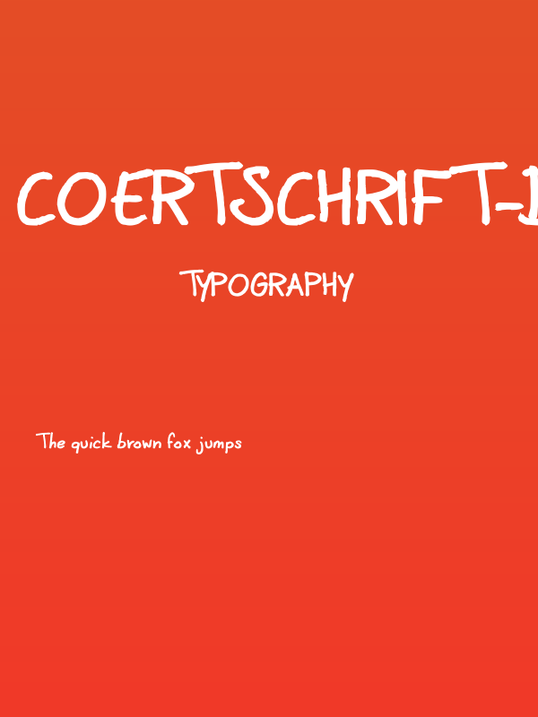 CoertSchrift-Dik Poster