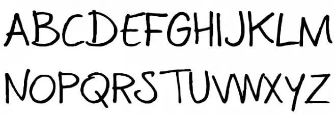 CoertSchriftRomaans フォント 大文字