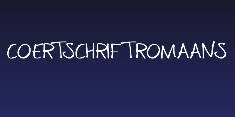 CoertSchriftRomaans Social Header