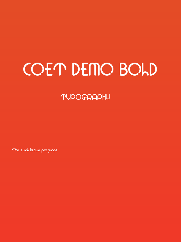 Coet Demo Bold Poster