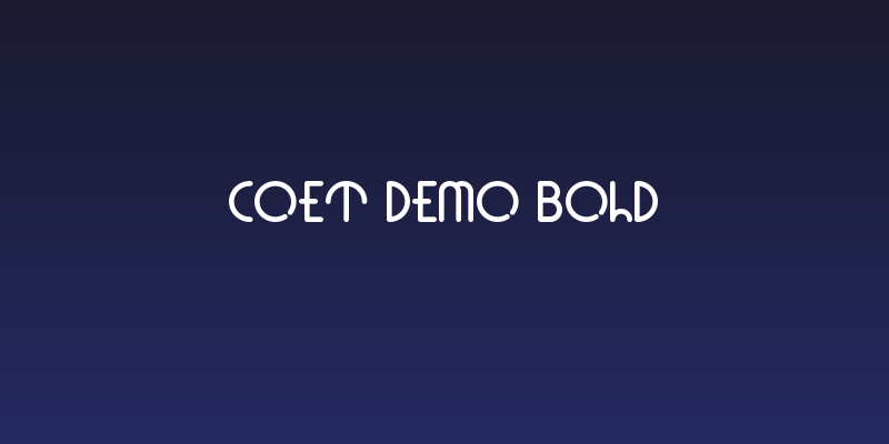 Coet Demo Bold Social Header