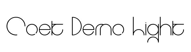 Coet Demo Light  Frei Schriftart Herunterladen