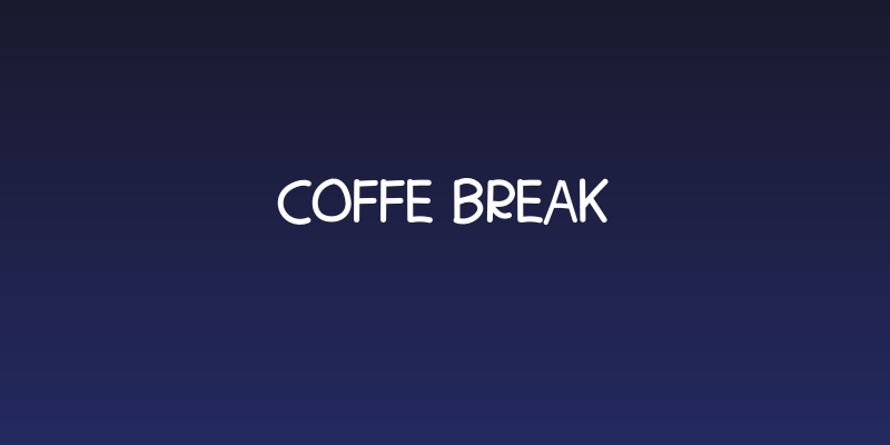Coffe Break Social Header