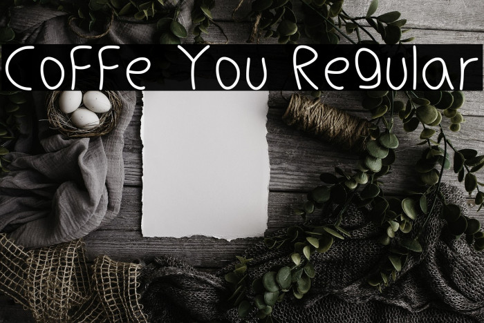 Coffe You Regular Example 3