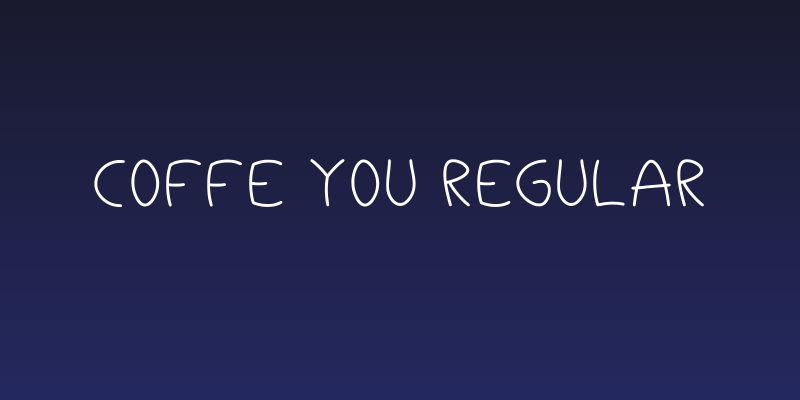 Coffe You Regular Social Header