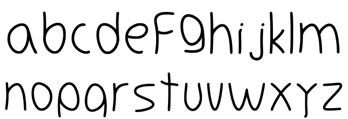 Coffe You Regular Schriftart Kleinbuchstaben