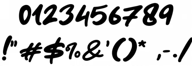 CoffeCake Font OTHER CHARS