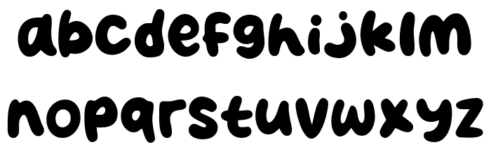 CoffeCake Font LOWERCASE
