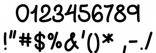 Coffee And Crafts Font OTHER CHARS