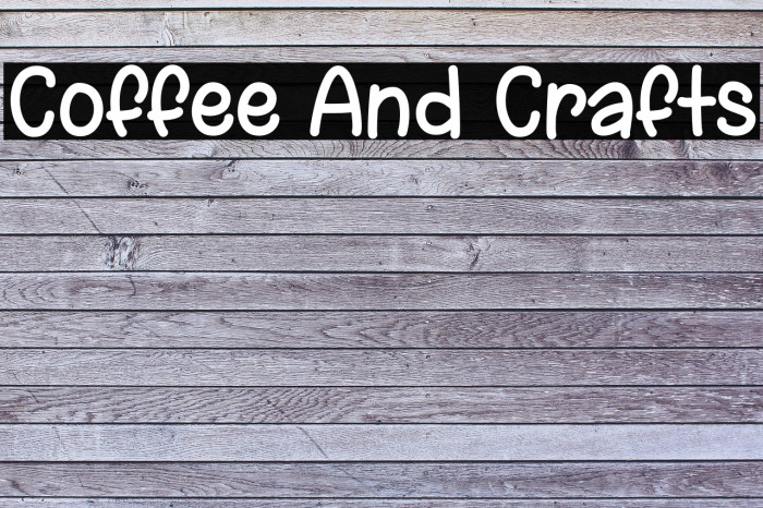 Coffee And Crafts Example 1