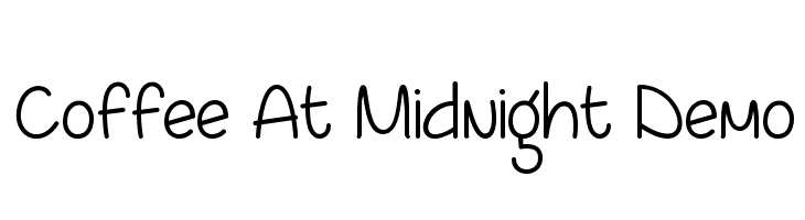 Coffee At Midnight Demo Font