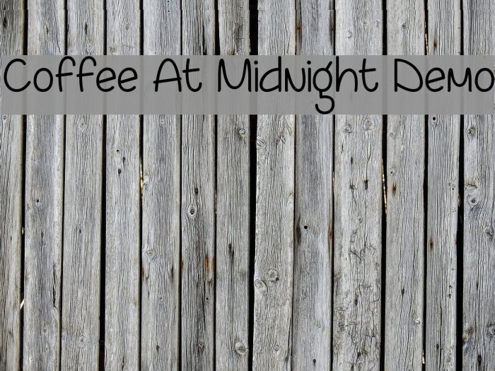 Coffee At Midnight Demo Font examples