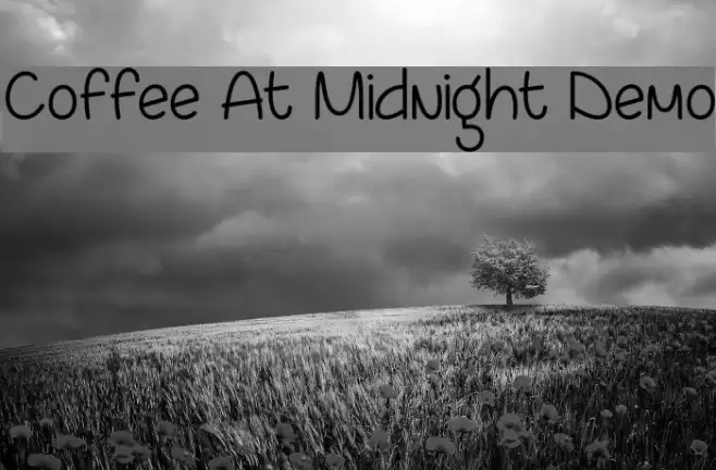 Coffee At Midnight Demo Font examples