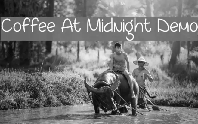 Coffee At Midnight Demo Font examples