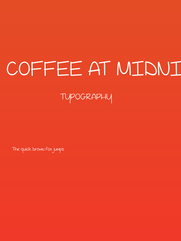 Coffee At Midnight Demo Poster