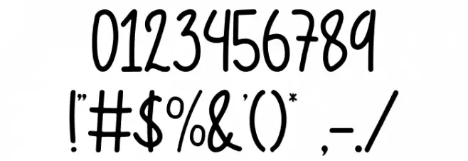 Coffee Break Font OTHER CHARS