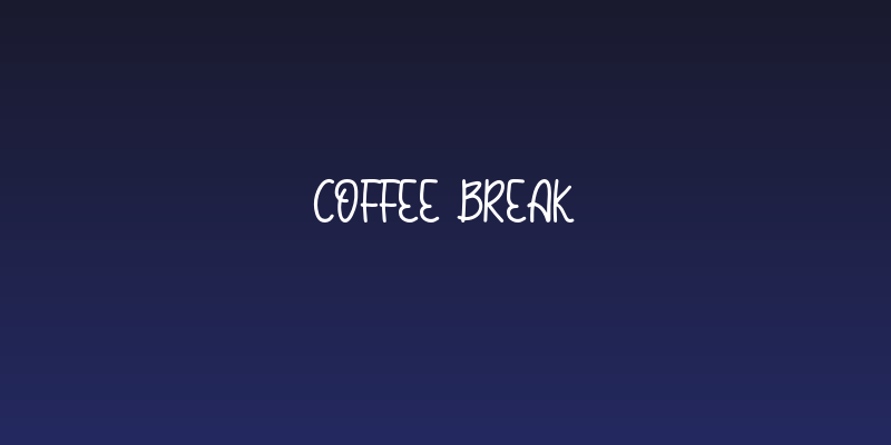 Coffee Break Social Header