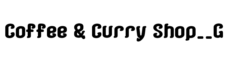 Coffee & Curry Shop__G Font