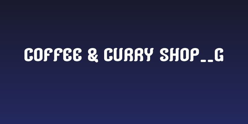 Coffee & Curry Shop__G Social Header