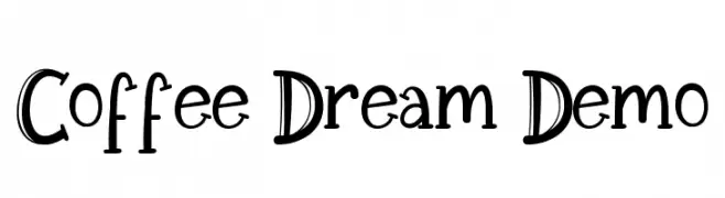 Coffee Dream Demo  नि: शुल्क फ़ॉन्ट्स डाउनलोड