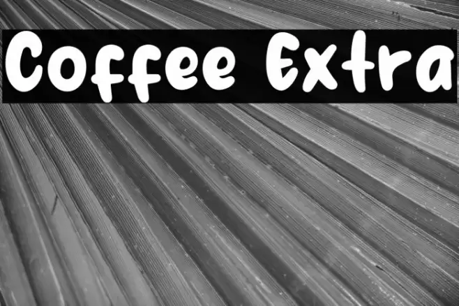 Coffee Extra フォント examples