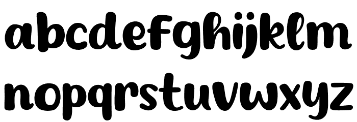 Coffee Fills Font LOWERCASE