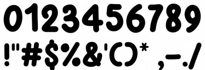 Coffee Free フォント その他の文字