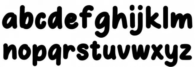 Coffee Free フォント 小文字