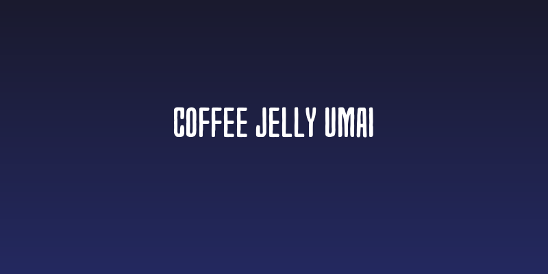 Coffee Jelly Umai Social Header