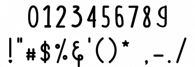 Coffee-Latte Font OTHER CHARS