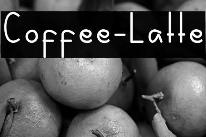 Coffee-Latte Font examples