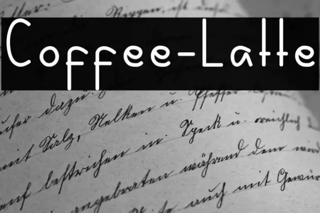 Coffee-Latte Font examples