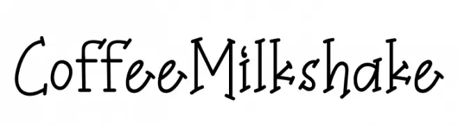 Coffee Milkshake  नि: शुल्क फ़ॉन्ट्स डाउनलोड